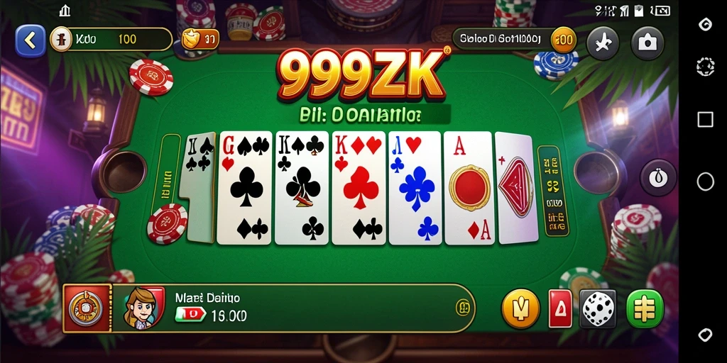 Tangkapan layar gameplay seru dari 999ZK.