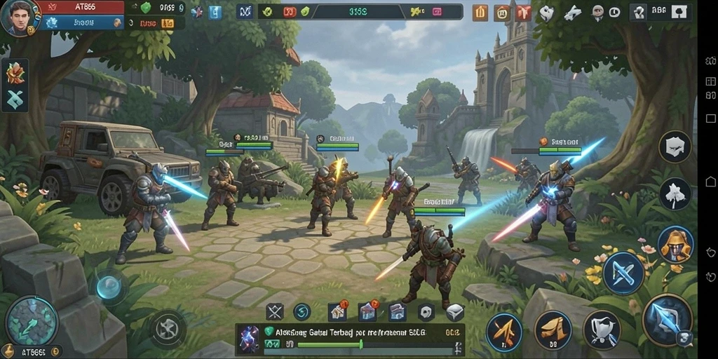 Screenshot AT866 menampilkan gameplay menawan dalam pertempuran strategis.