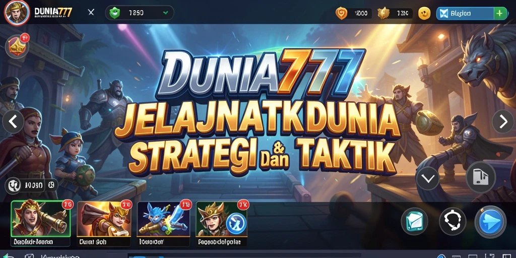 Tampilan gameplay menegangkan dari DUNIA777 dengan aksi pertempuran intens.
