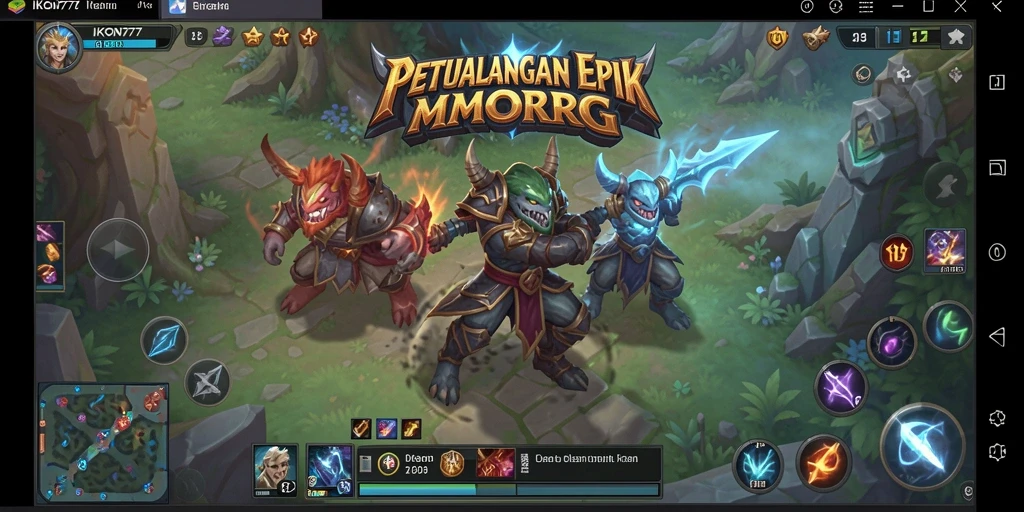 Tampilan gameplay menarik dalam dunia MMORPG yang penuh petualangan.