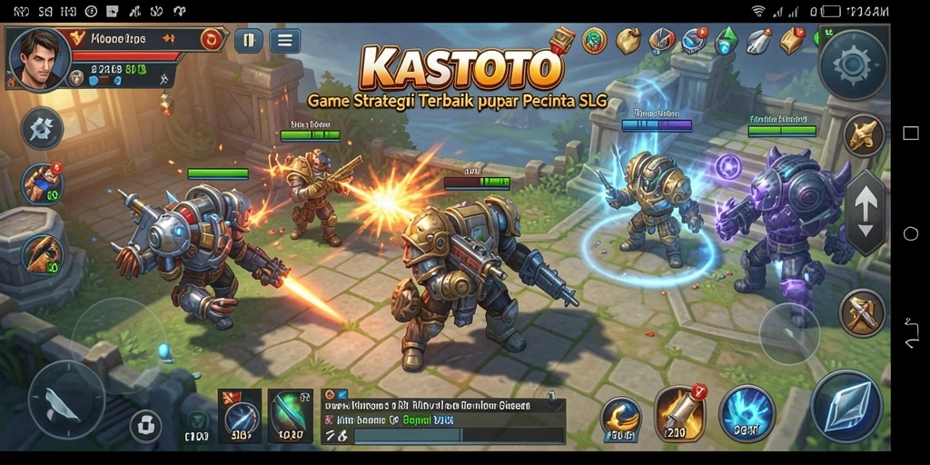 Tampilan gameplay atraktif dari KASTOTO yang penuh strategi.