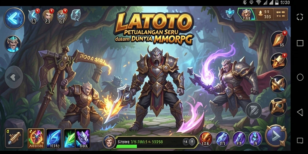 Tangkapan layar LATOTO menampilkan aksi seru dalam petualangan MMORPG.