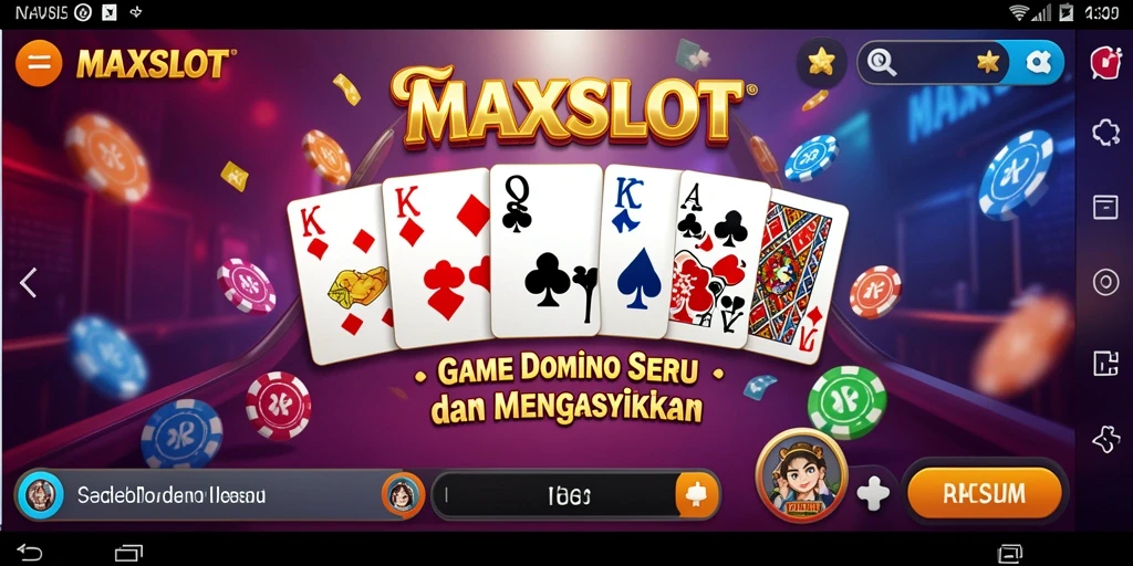 Tangkapan layar gameplay <strong>MAXSLOT</strong> menampilkan suasana seru permainan Domino.