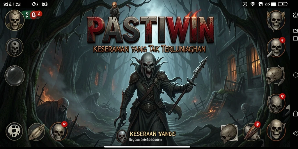 Screenshot PASTIWIN menampilkan suasana mencekam di dalam permainan.