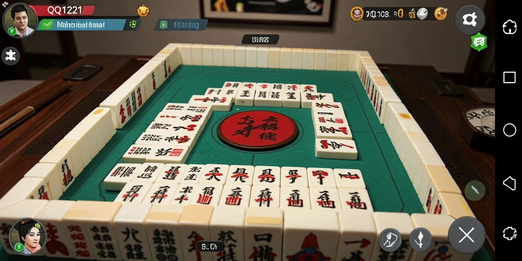 Gameplay menarik dari QQ1221 yang menampilkan Mahjong.