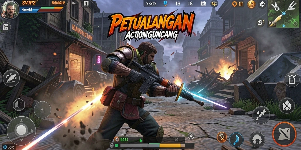 Tampilan gameplay SVIP2 dengan aksi yang mendebarkan.