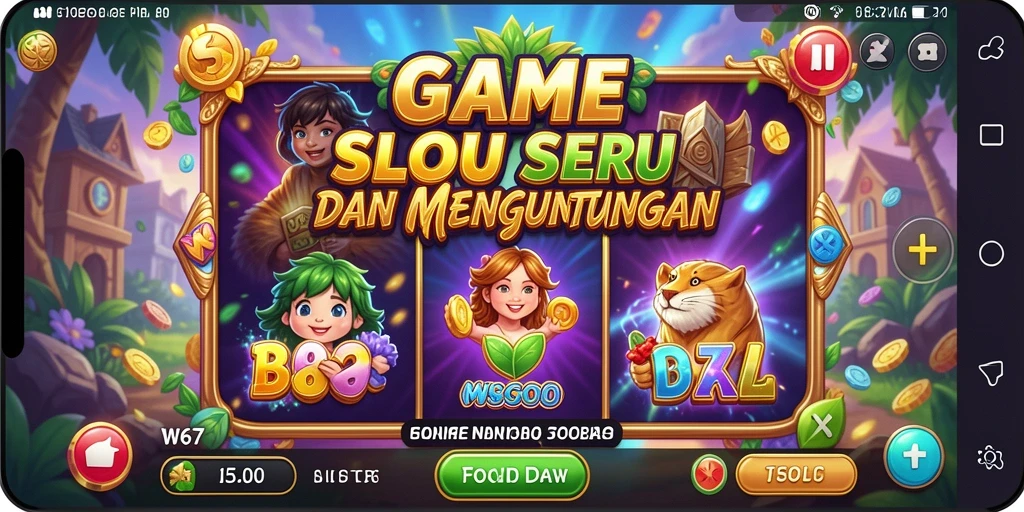 Tampilan gameplay Slot W67 yang seru dan mengasyikkan.