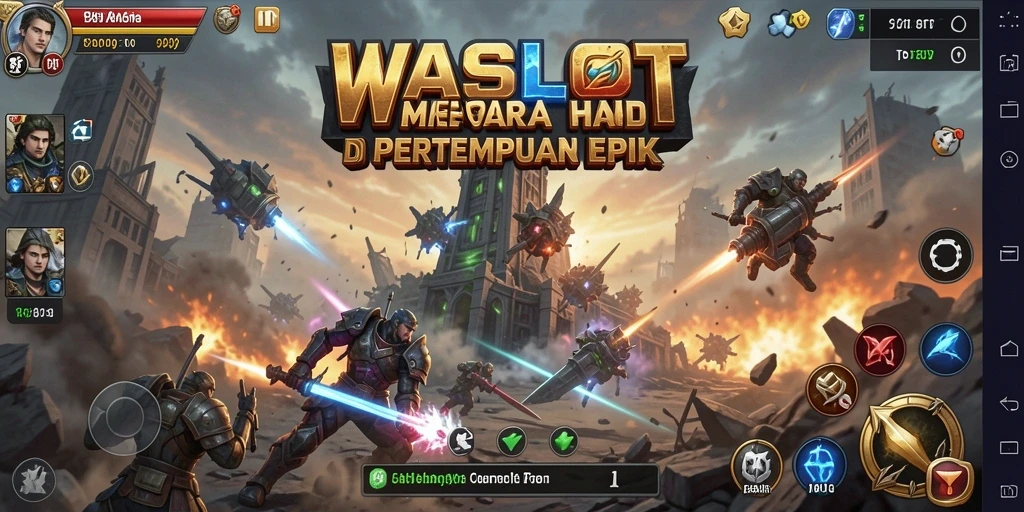 Tampilkan gameplay menegangkan dari Tower Defense WASLOT.
