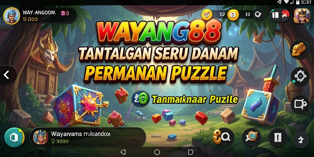 Tampilan menarik dari gameplay Puzzle WAYANG88 yang menantang.